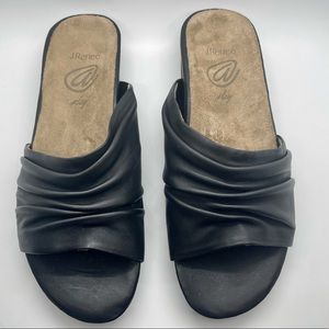 J.Renee @ Play | Black Nappa| Leather | Size 10M |Comfort Insole NWT
